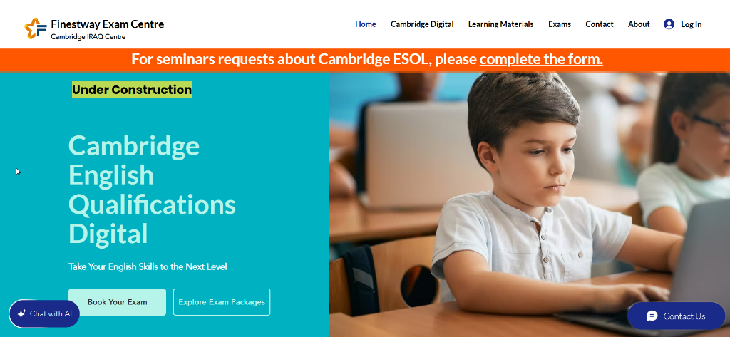 Cambridge Exam Centre Iraq